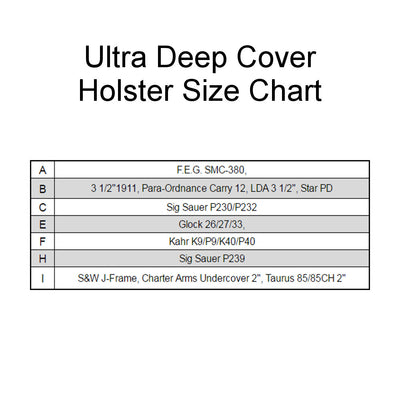 Ultra Deep Cover Holster