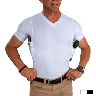 Mens Concealed Carry Executive V-Neck Tee
