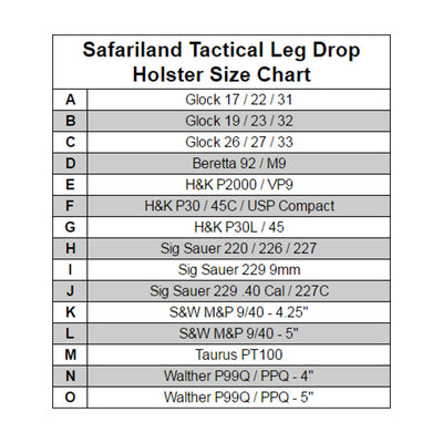 Safariland Tactical Leg Drop Holster